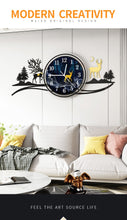 Load image into Gallery viewer, Aurora Deer Large Modern Wall Clock
