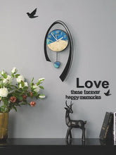 Load and play video in Gallery viewer, Multicolor Arc Shape Swingable Large Wall Clock with Pendulum
