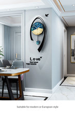 Load image into Gallery viewer, Multicolor Arc Shape Swingable Large Wall Clock with Pendulum
