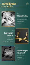 Load image into Gallery viewer, Nordic Gold Metal Modern Watch Wall Clock (Antlers)
