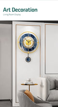 Load image into Gallery viewer, Nordic Gold Metal Modern Watch Wall Clock (Antlers)
