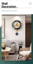 Load image into Gallery viewer, Nordic Gold Metal Modern Watch Wall Clock (Antlers)
