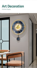 Load image into Gallery viewer, Nordic Gold Metal Modern Watch Wall Clock (Antlers)
