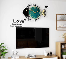 Load image into Gallery viewer, Fish Shape Nordic Creative Modern Wall Clock
