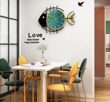 Load image into Gallery viewer, Fish Shape Nordic Creative Modern Wall Clock
