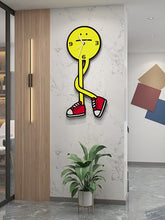 Load and play video in Gallery viewer, Long-legged Yellow Man Large Wall Clock
