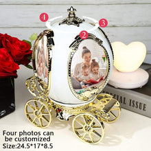 Load image into Gallery viewer, Personalised pumpkin car photo frame music box
