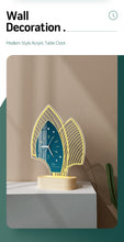 Load image into Gallery viewer, Luxury Table Clock with Night Light for Home Decor
