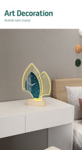 Load image into Gallery viewer, Luxury Table Clock with Night Light for Home Decor
