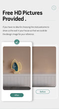 Load image into Gallery viewer, Luxury Table Clock with Night Light for Home Decor
