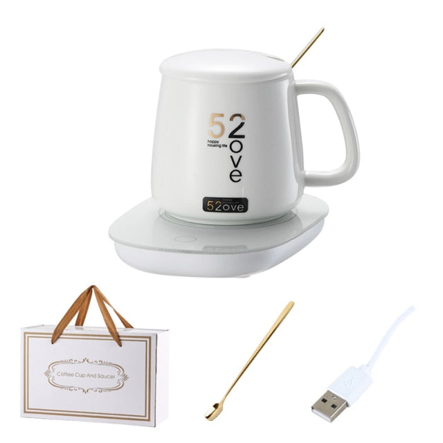 Coffee Mug Warmer with (Ceramic) Cup (USB Cable) – Life Balance Bazar