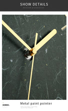 Load image into Gallery viewer, Marbling Acrylic Decorative Pendulum swingable Wall Clock
